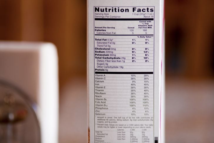 Capire le etichette nutrizionali 17
